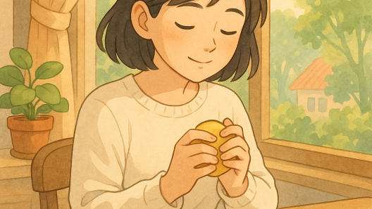 jeune femme jouant avec un fidget, avec plusieurs fidgets sur la table